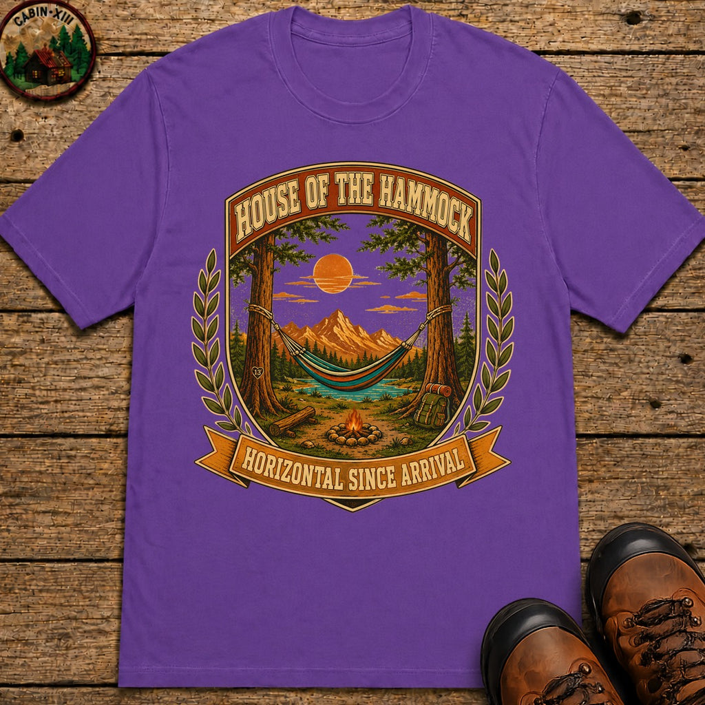 House Of The Hammock T Shirt - Grape
