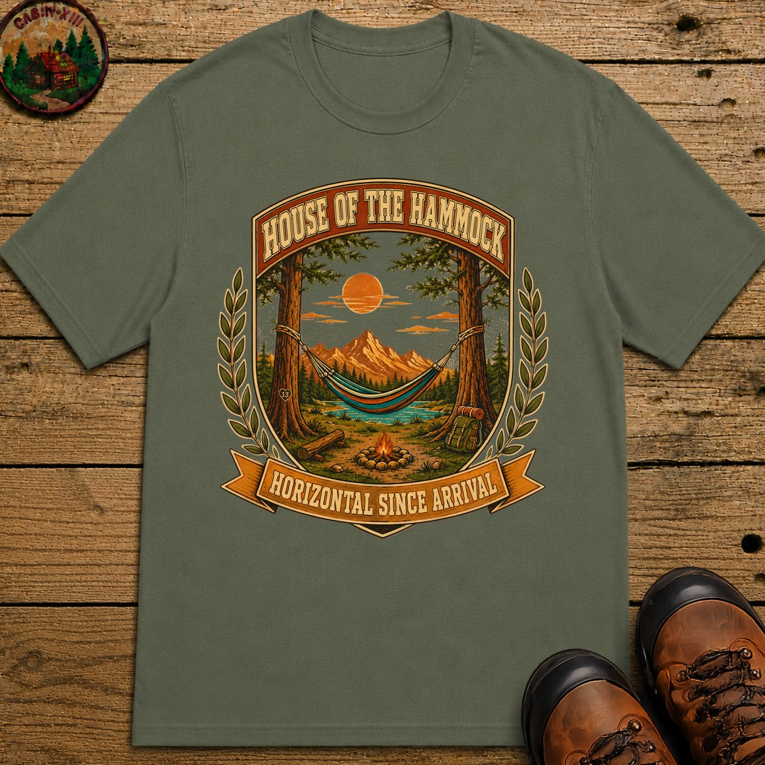 House Of The Hammock T Shirt - Moss