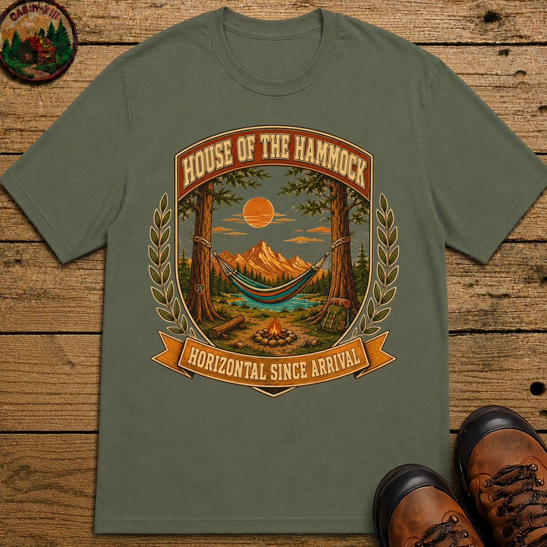 House Of The Hammock T Shirt - Moss
