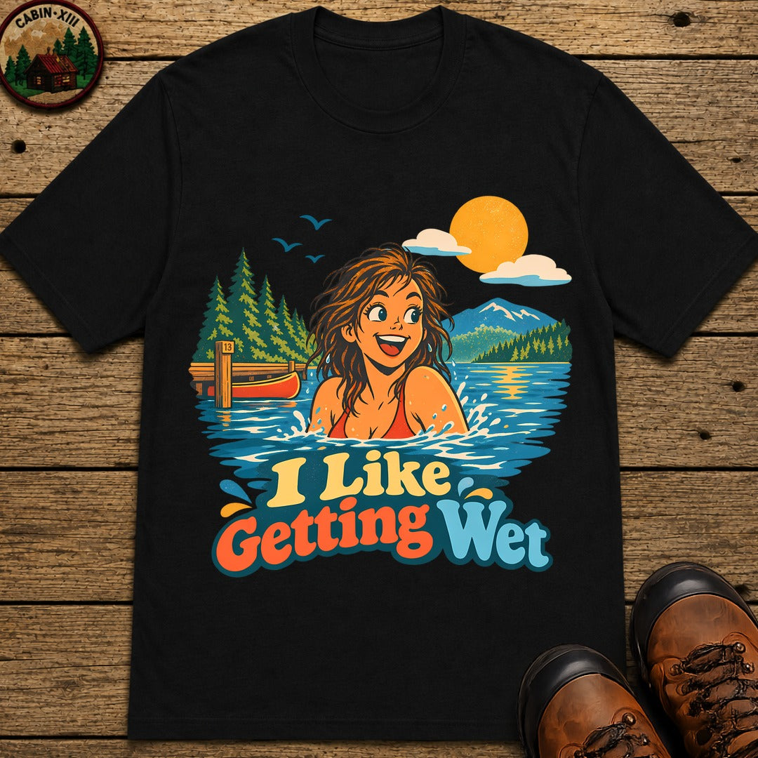I Like Getting Wet T-Shirt - Black