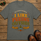 I Like Peeing Outside (Modern) T Shirt - Pepper