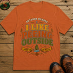 I Like Peeing Outside (Modern) T Shirt - Yam