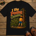 I Like Peeing Outside (Og) T Shirt - Black