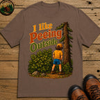 I Like Peeing Outside (Og) T Shirt - Espresso