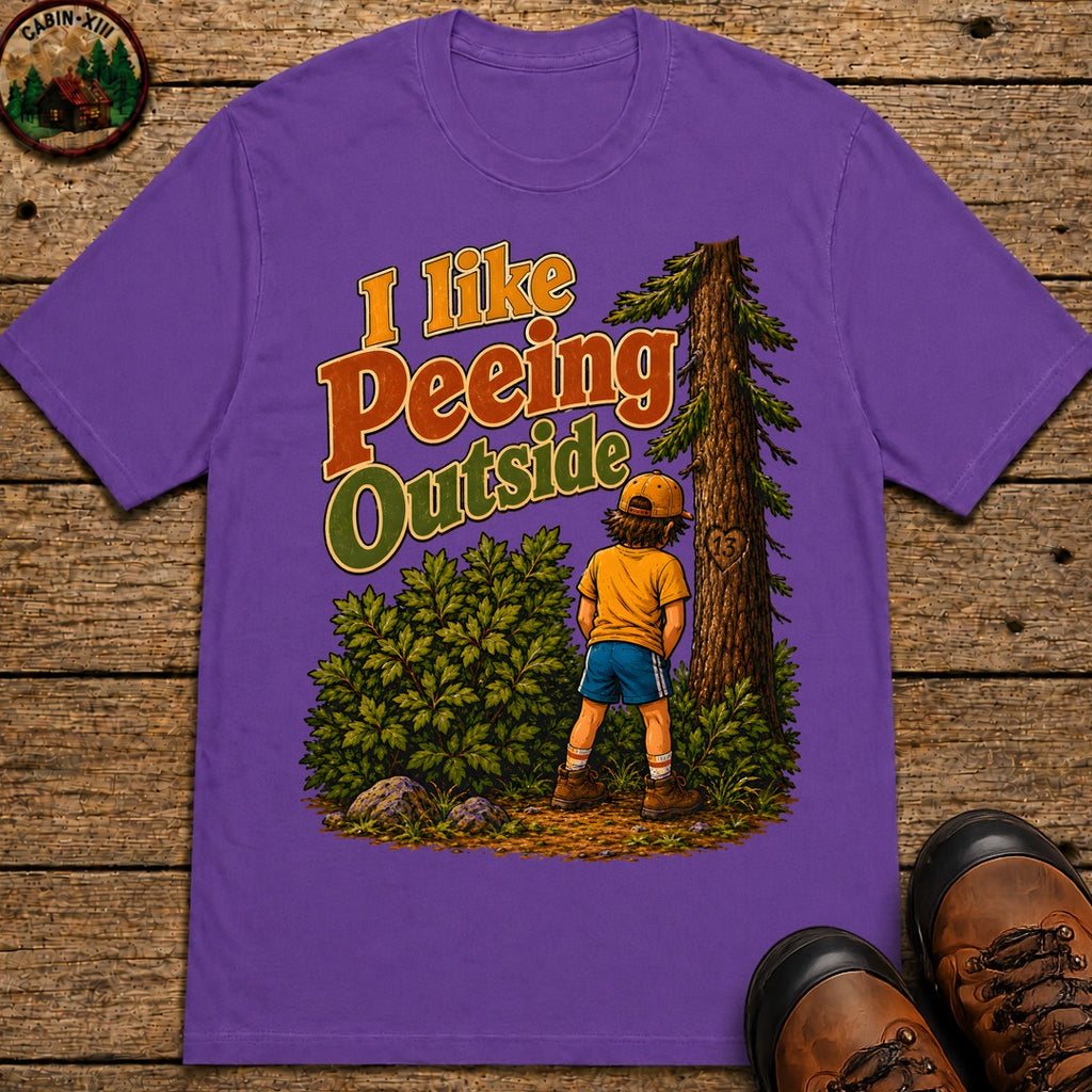 I Like Peeing Outside (Og) T Shirt - Grape