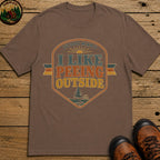 I Like Peeing Outside (Retro) T Shirt - Espresso