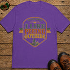I Like Peeing Outside (Retro) T Shirt - Grape