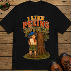 I Like Peeing Outside T-Shirt - Black