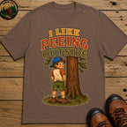 I Like Peeing Outside T-Shirt - Espresso