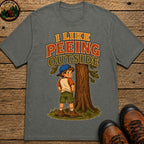 I Like Peeing Outside T-Shirt - Pepper