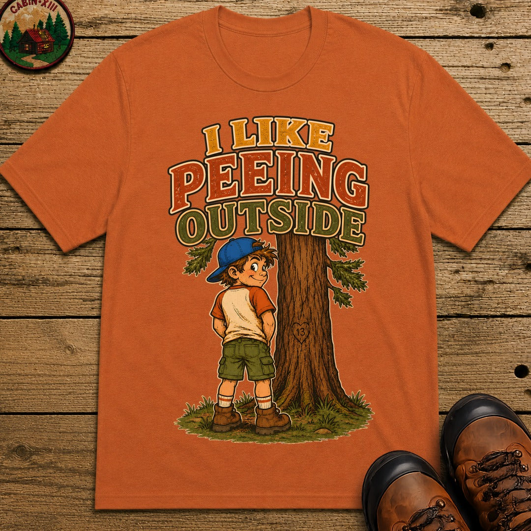 I Like Peeing Outside T-Shirt - Yam