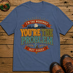 I'M The Werewolf (Modern) Badge T Shirt - Blue Jean