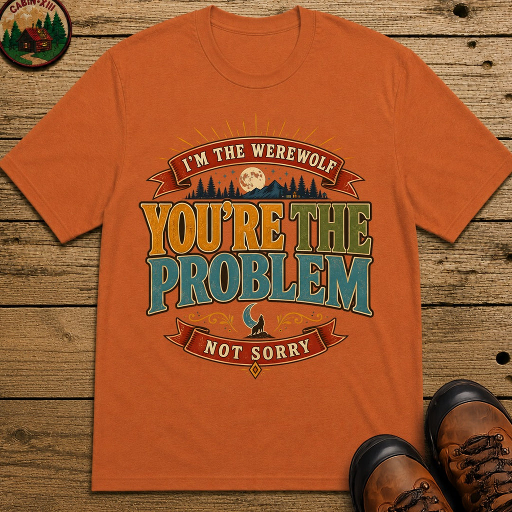 I'M The Werewolf (Modern) Badge T Shirt - Yam
