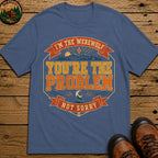 I'M The Werewolf (Retro) Badge T Shirt - Blue Jean