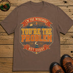 I'M The Werewolf (Retro) Badge T Shirt - Espresso