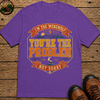 I'M The Werewolf (Retro) Badge T Shirt - Grape