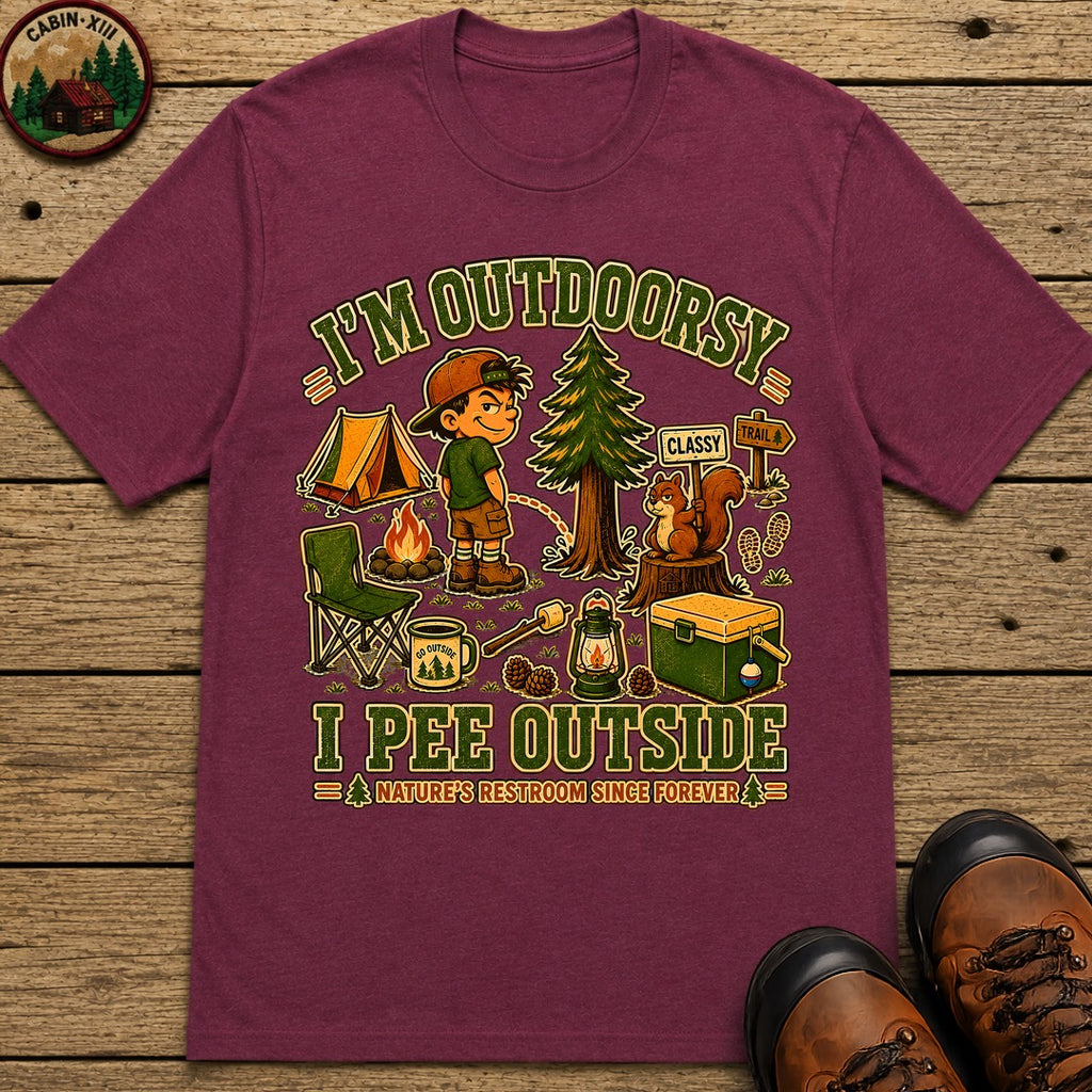 I'm Outdoorsy T-Shirt - Berry