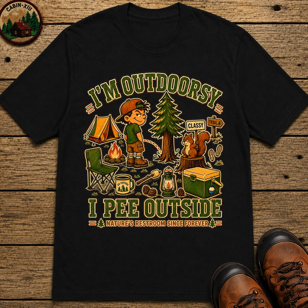 I'm Outdoorsy T-Shirt - Black