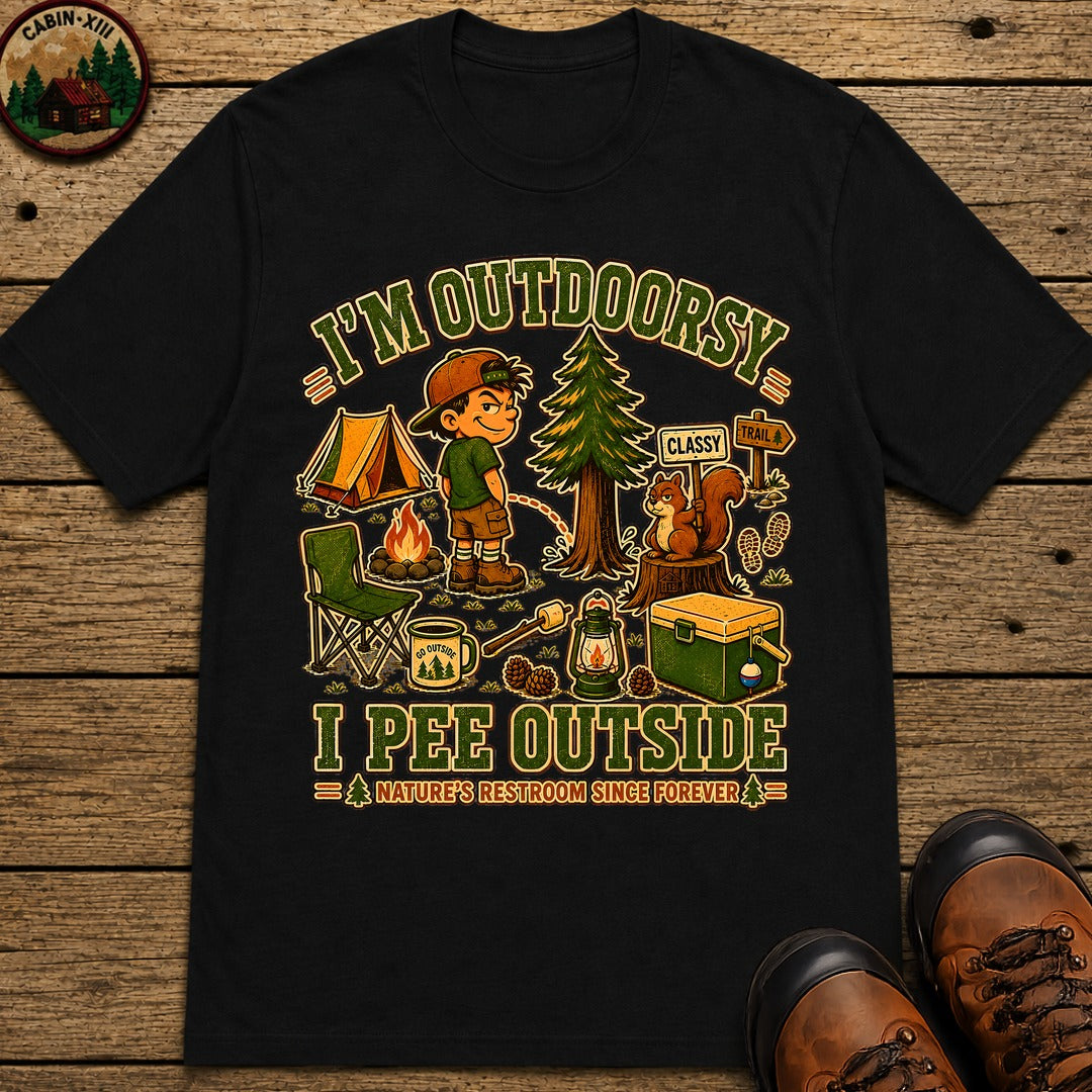 I'm Outdoorsy T-Shirt - Black