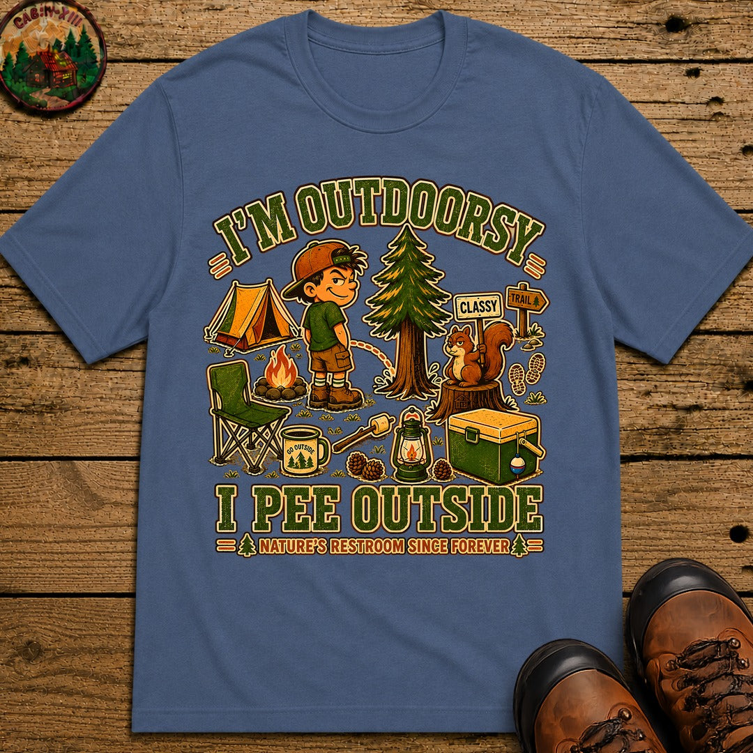 I'm Outdoorsy T-Shirt - Blue Jean