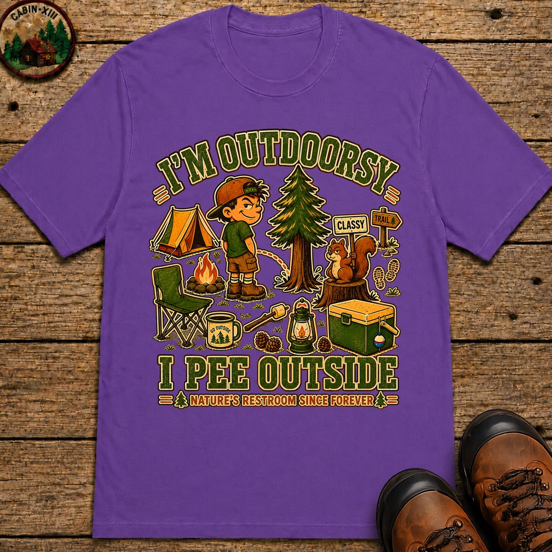 I'm Outdoorsy T-Shirt - Grape