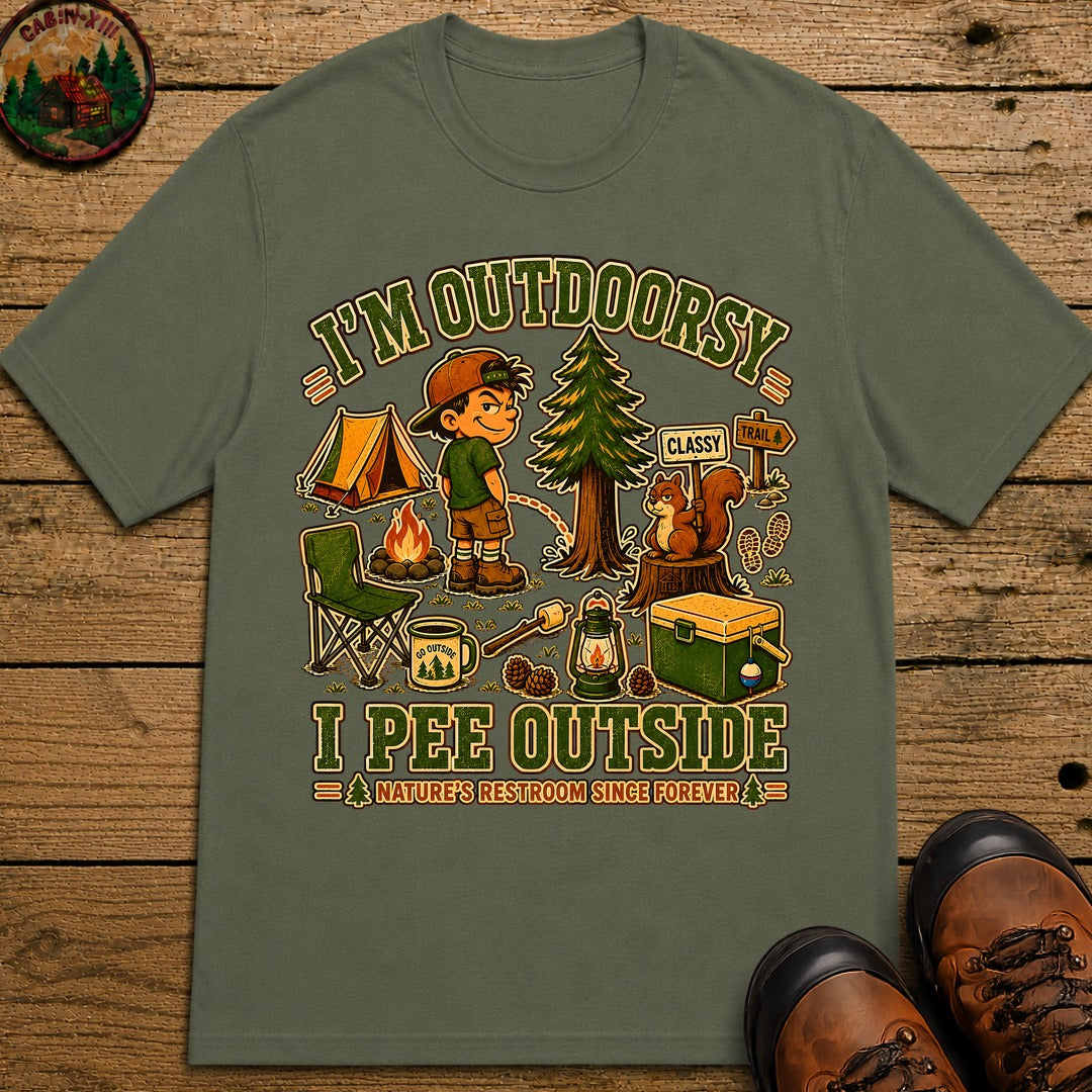I'm Outdoorsy T-Shirt - Moss