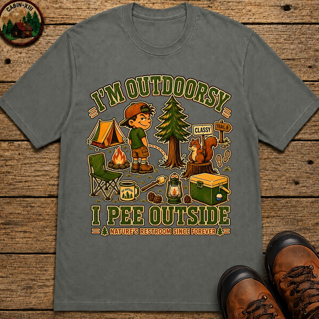 I'm Outdoorsy T-Shirt - Pepper