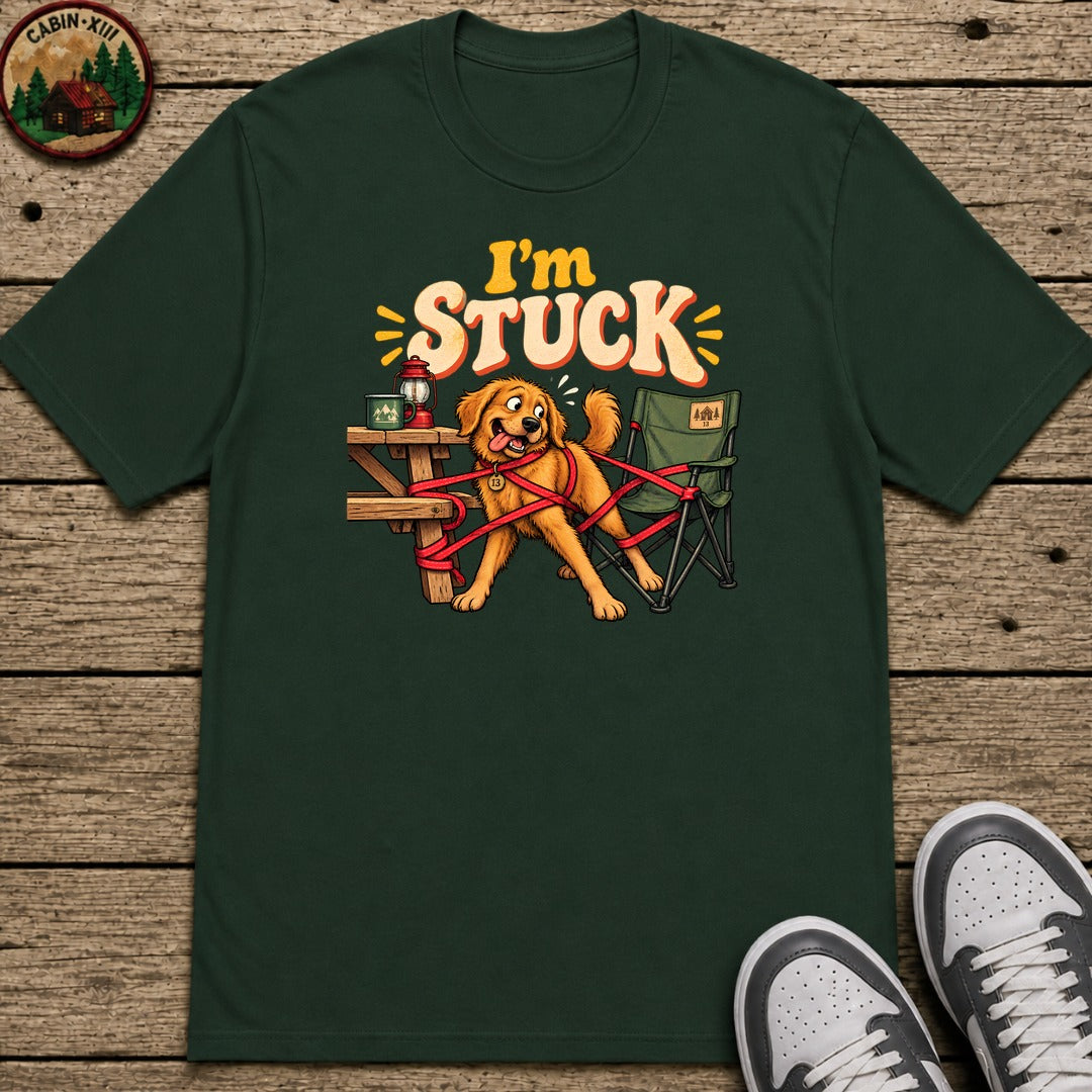 I'm Stuck Kids T-Shirt - Forest Green