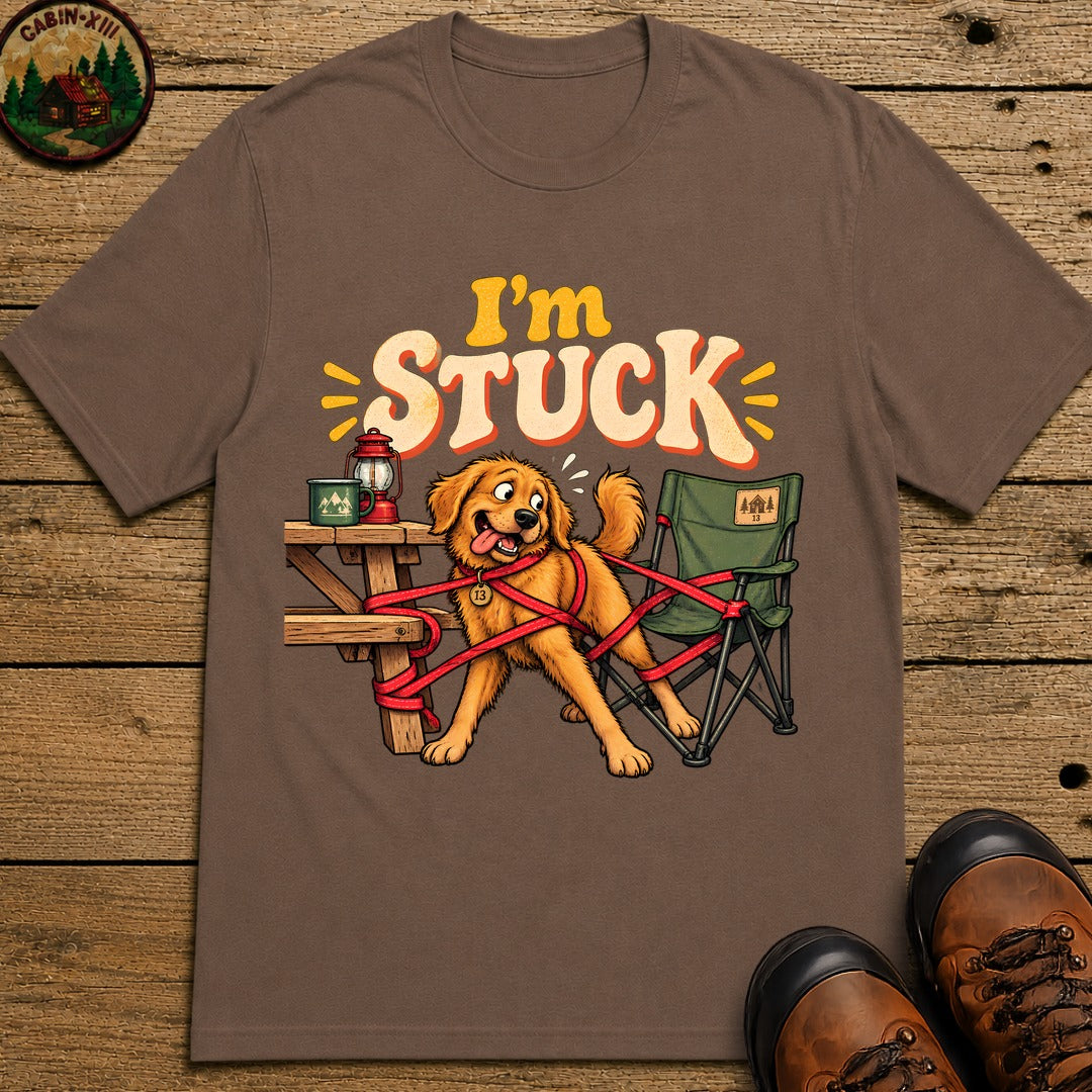 I'm Stuck T-Shirt - Espresso