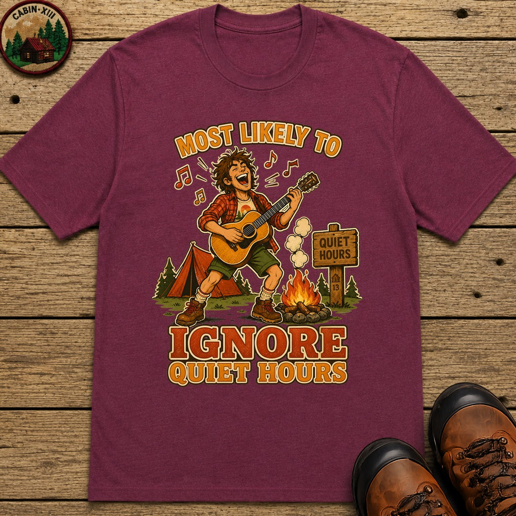 Ignore Quiet Hours T-Shirt - Berry