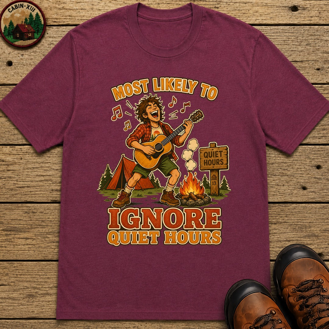 Ignore Quiet Hours T-Shirt - Berry