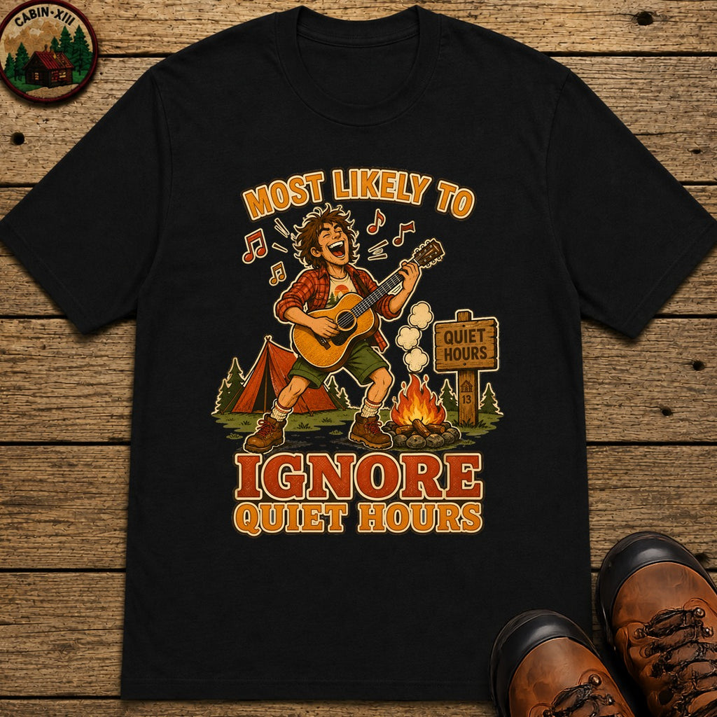 Ignore Quiet Hours T-Shirt - Black