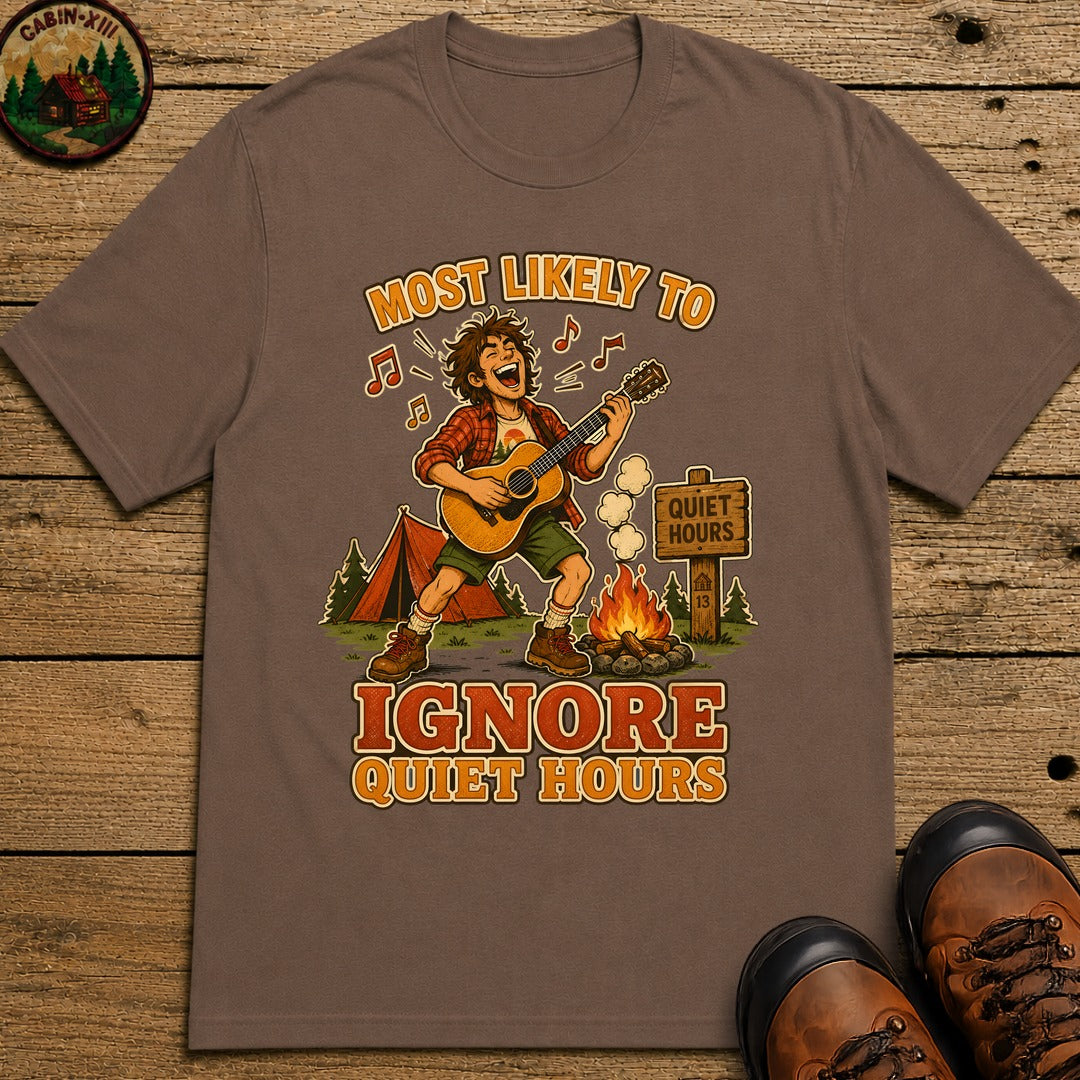 Ignore Quiet Hours T-Shirt - Espresso
