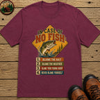 In Case Of No Fish T Shirt - Berry