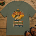 In Case Of No Fish T Shirt - Moss