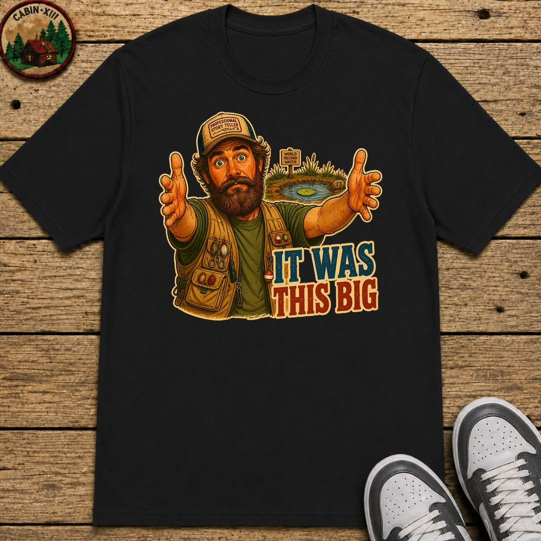 It Was This Big Kids T-Shirt - Black