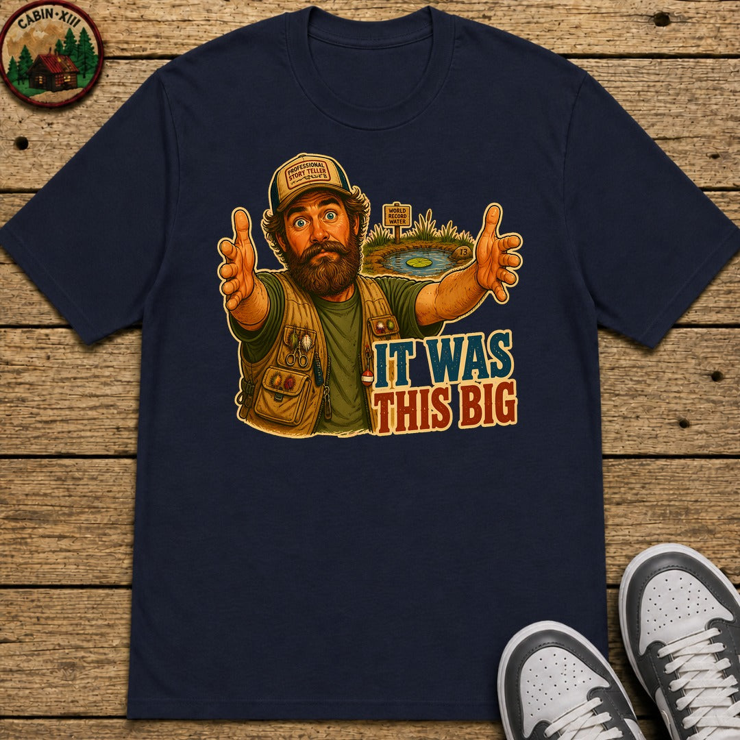 It Was This Big Kids T-Shirt - Navy