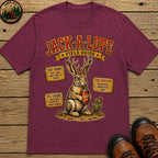 Jack A Lope Field Guide T Shirt - Berry