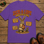 Jack A Lope Field Guide T Shirt - Grape