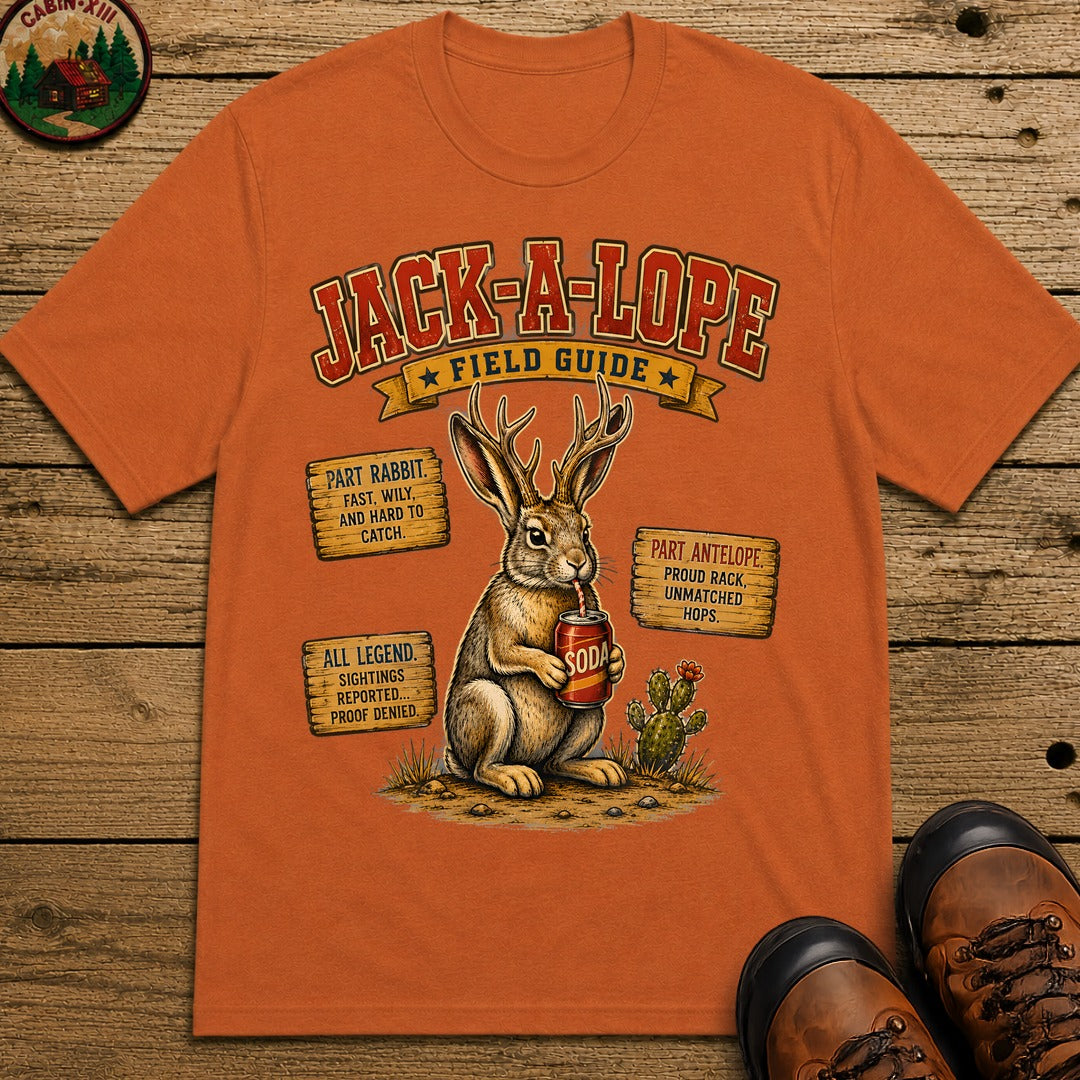 Jack A Lope Field Guide T Shirt - Yam