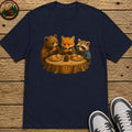 Kids Table Thanksgiving Kids T-Shirt - Navy
