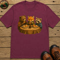 Kids Table Thanksgiving T-Shirt - Berry