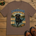 Labrador Camp Dog - Loving Lakes and Hating Baths Shirt - Espresso