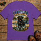 Labrador Camp Dog - Loving Lakes and Hating Baths Shirt - Grape
