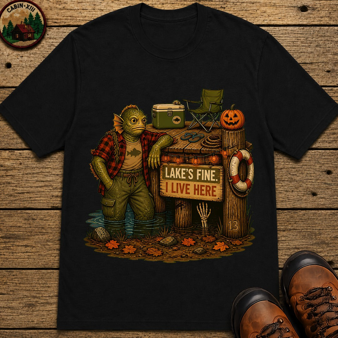Lagoon Monster Halloween T-Shirt - Black