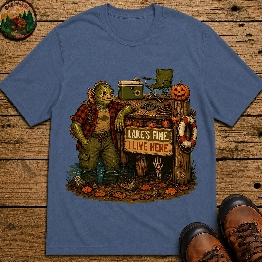 Lagoon Monster Halloween T-Shirt - Blue Jean