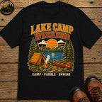 Lake Camp Weekend T-Shirt - Black