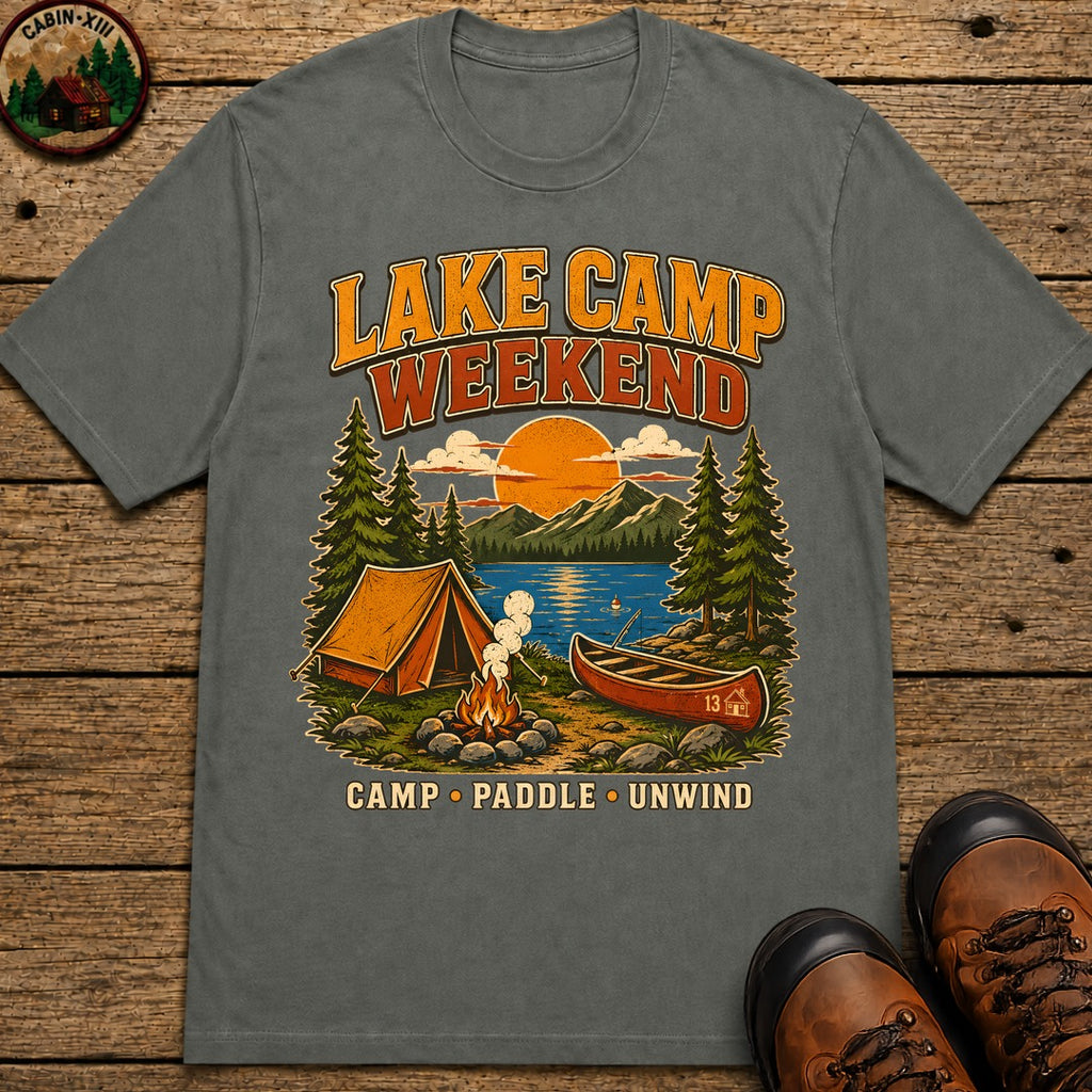 Lake Camp Weekend T-Shirt - Pepper