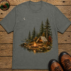 Lakeside Campsite (Watercolor) T-Shirt - Pepper