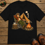 Lazy Camper T-Shirt - Black